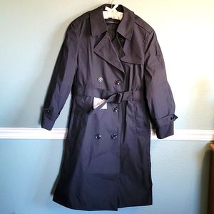 Military Issue Black Trench Coat